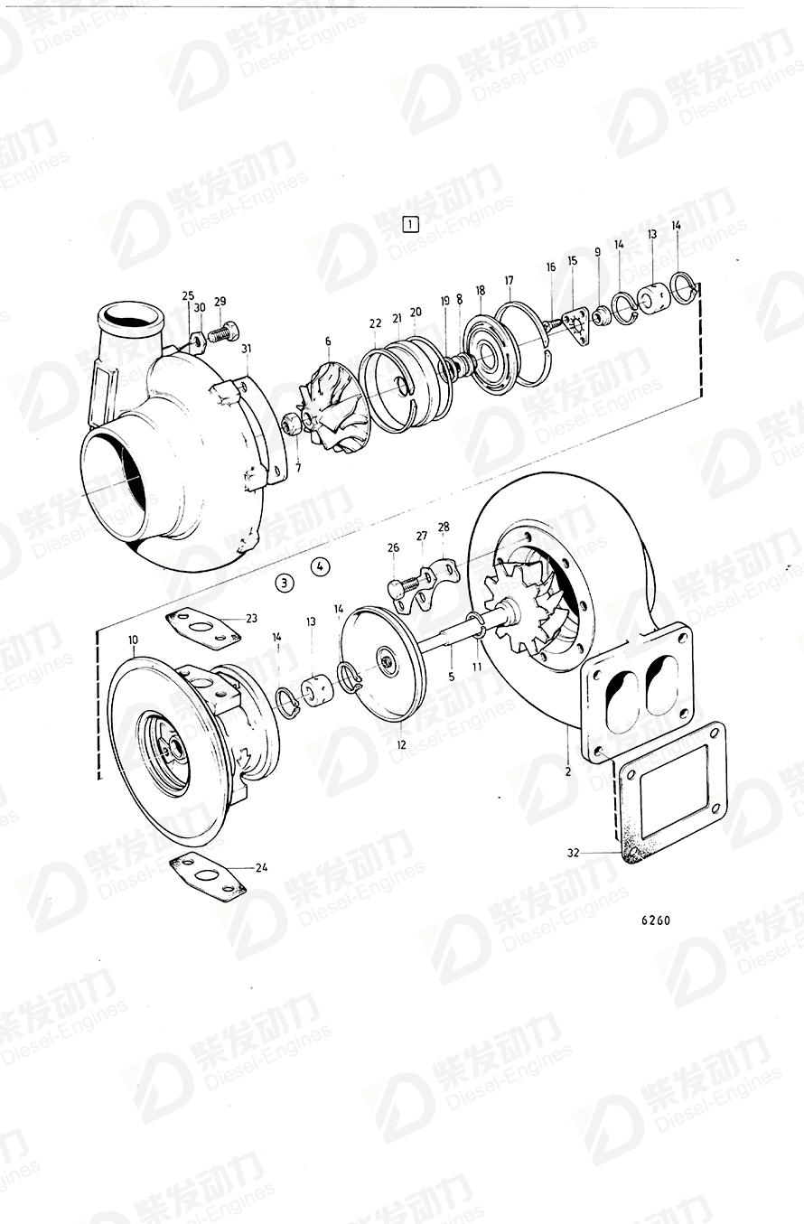 VOLVO Repair kit 275948 Drawing